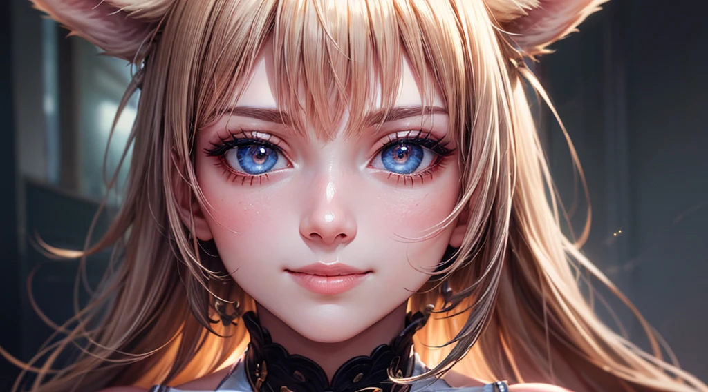 Cinematic footage, full medium closeup, a gorgeous 18-year-old kemonomimi woman soft pale skin, cute and youthful face, well-defined eyebrows, delicate nose, plump and round lips, ultra-detailed,
photo-realistic, depth of field, cinematic lighting, IMAX camera, HDR, DTM, Full HD, 8k, flared, medium breasts, slim, smile, standing, 8K picture quality, sexy seduction, realistic:1.37 long, flowing:1.1 luscious, plump:1.1
sparkling sequins:1.1 subtle, 0.9 soft, warm:1.1 best quality,4k,8k,highres,masterpiece:1.2, realistic,photorealistic,photo-realistic:1.37, ultra-detailed:1.1 busty animal ears, beautiful, detailed ears:1.1 best quality, 4k, highres,
masterpiece:1.2 detailed, piercing eyes:1.1 4k, 8k, highres, masterpiece:1.2 very three-dimensional: 1.2, (3D:0.5,realistic:0.5,photorealistic:0.5), (Sharp focus: 1.5), (sharp focus:1.2), (beautiful face:1.1), (eye makeup:1.2), (tight body:1.2), ((Masterpiece)), (highest quality))), ( Masterpiece:1.2), (Best Quality:1.3), (8k, best quality, masterpiece:1.2 ((masterpiece, best))