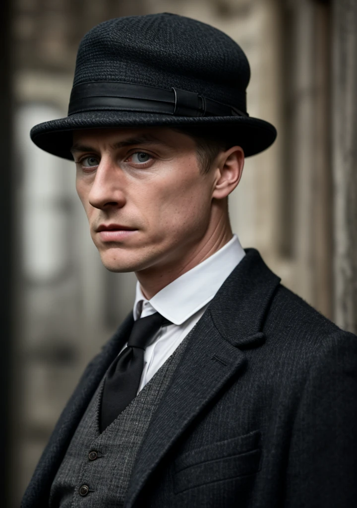 Robert Lewandowski in the peaky blinders style