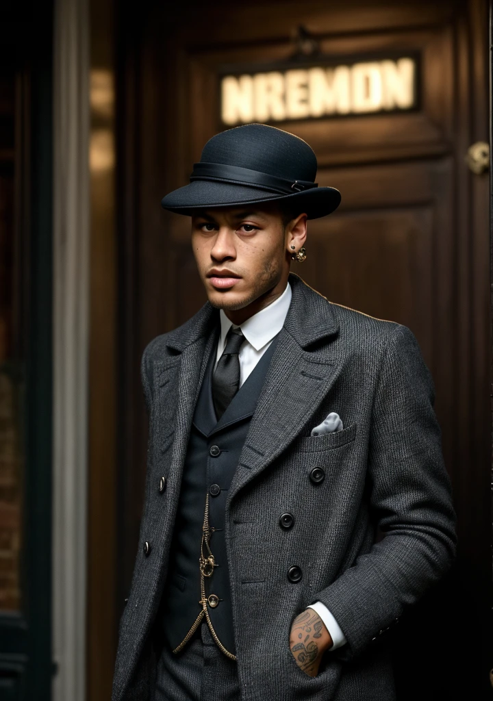 Neymar in the peaky blinders style