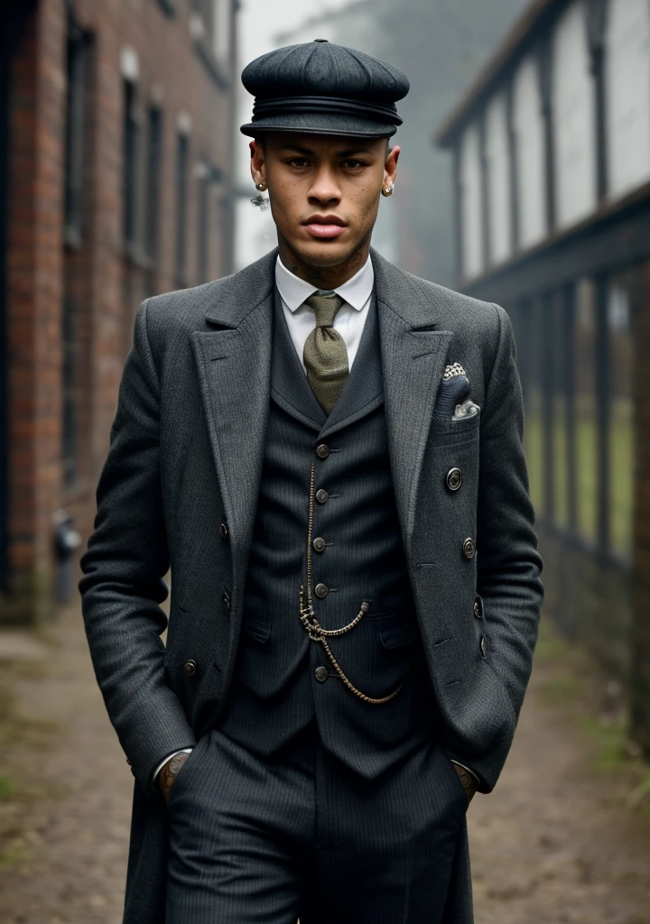 Neymar in the peaky blinders style