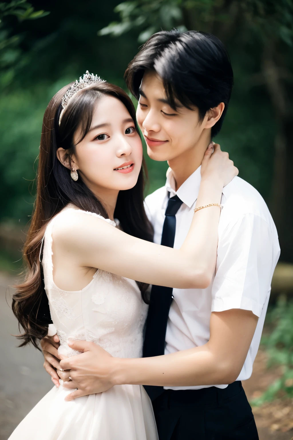 Princess hug a couple