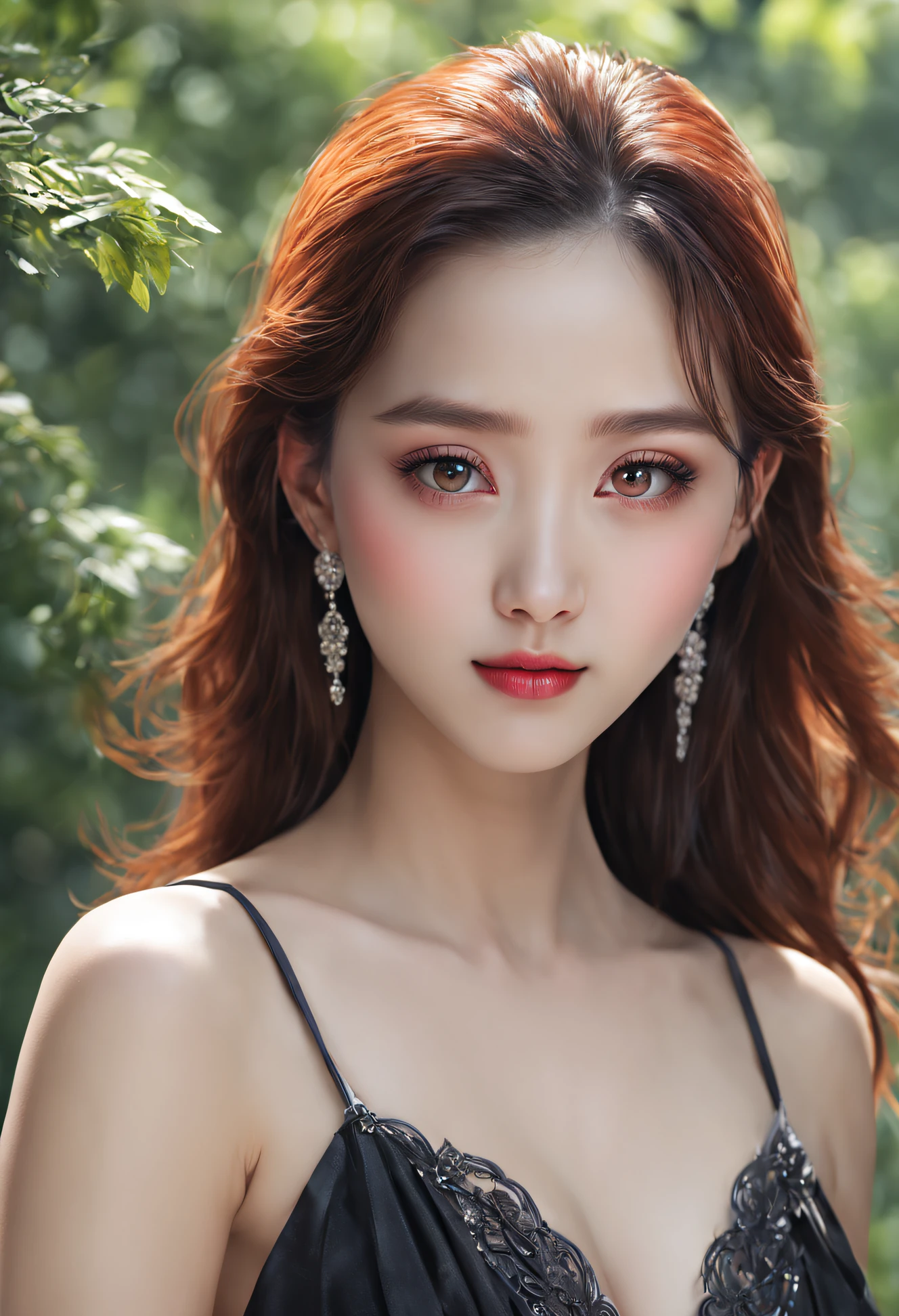 (8K, quality, tmasterpiece:1.2), (actual, photo-actual:1.37), quality, tmasterpiece, Oneness, smooth and beautiful, Incredibly detailed, Amazing Cleavage, finely detailled, tmasterpiece, quality, offcial art, Large size files, The content is very detailed, A high resolution, The content is very detailed, Beautiful girl details, The content is very detailed eyes and face, beautidful eyes, bright face, nose is red,