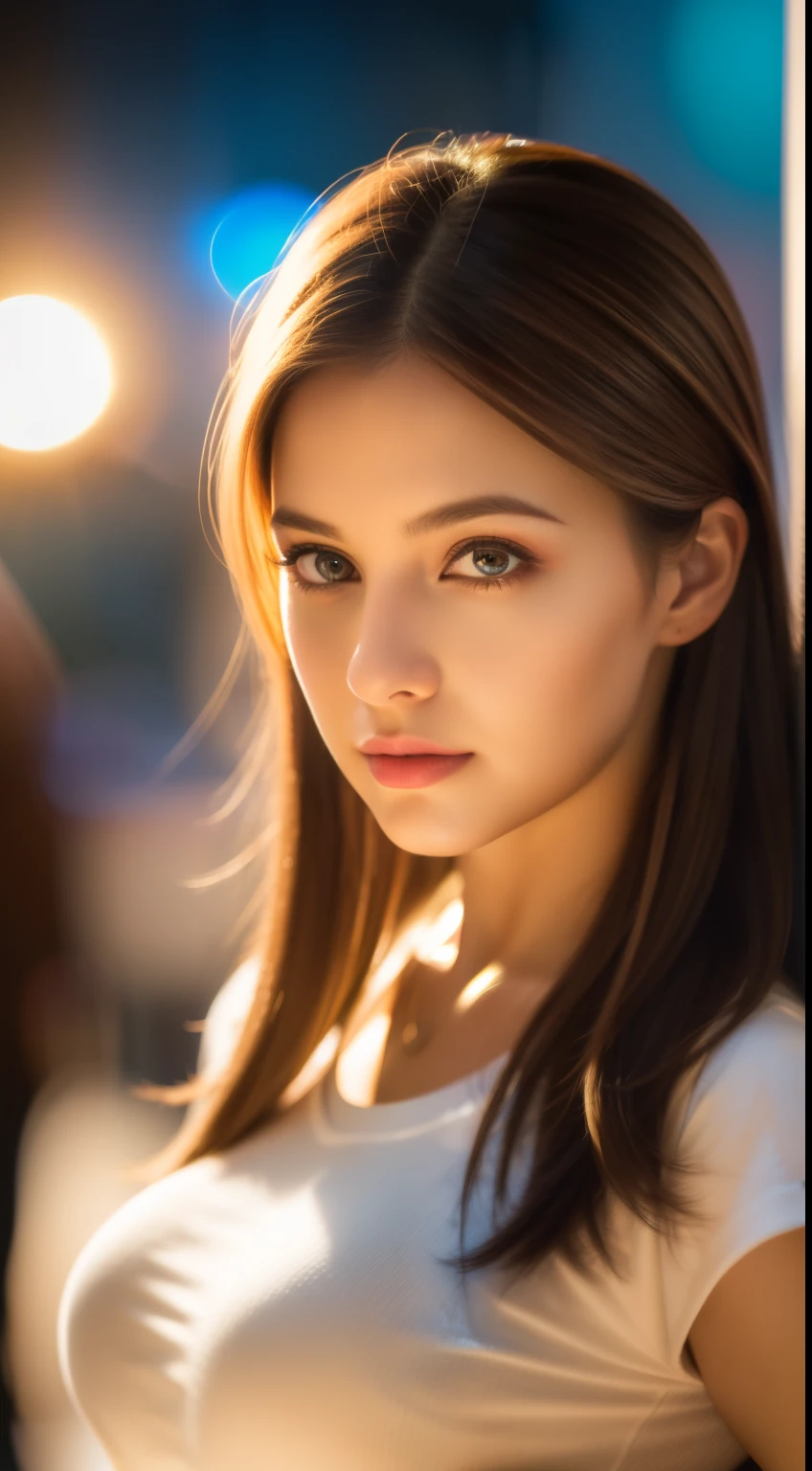 (best quality,4k,8k,highres,masterpiece:1.2), ultra-detailed, (realistic,photorealistic,photo-realistic:1.37), girl, beautiful detailed eyes, beautiful detailed lips, extremely detailed eyes and face, long eyelashes, big boobs, brown hair, long hair, brown eyes, black t-shirt, white short pants, heels, walking, sunglasses, detailed lighting, HDR, UHD, studio lighting, ultra-fine painting, sharp focus, physically-based rendering, professional, vivid colors, bokeh, modern, contemporary, female portrait, color grading, soft lighting