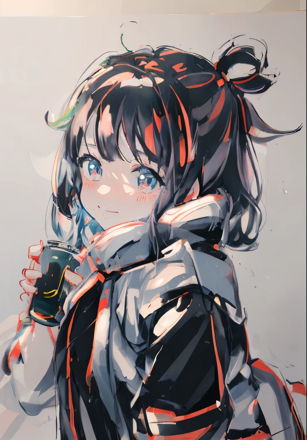 Overall color, , warm color, traditional drawing style, Thick lines
