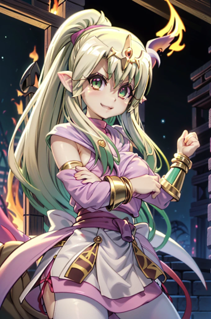 Illustration, 1girl, ((((tiki (fire emblem) )))), ((((illyasviel von einzbern)))), (((manakete))), (((fusion))), (((agglutination))), Combination, (((hembra madura))), (((manos en los pechos hipig))), (((hombros estrechos))), (((cintura estrecha))), (((They are smiling))), Cabello largo, enorme, Jardin de un castillo, (((gigantic breasts))), (((mature female))), Obra maestra, mejor calidad, ((Obra maestra)), ((mejor calidra descarrilado)), Parte superior del cuerpo, {{{agglutination}}}, Pose con las manos en las caderaira la cara de la persona))), (((mirada cara a cara))),