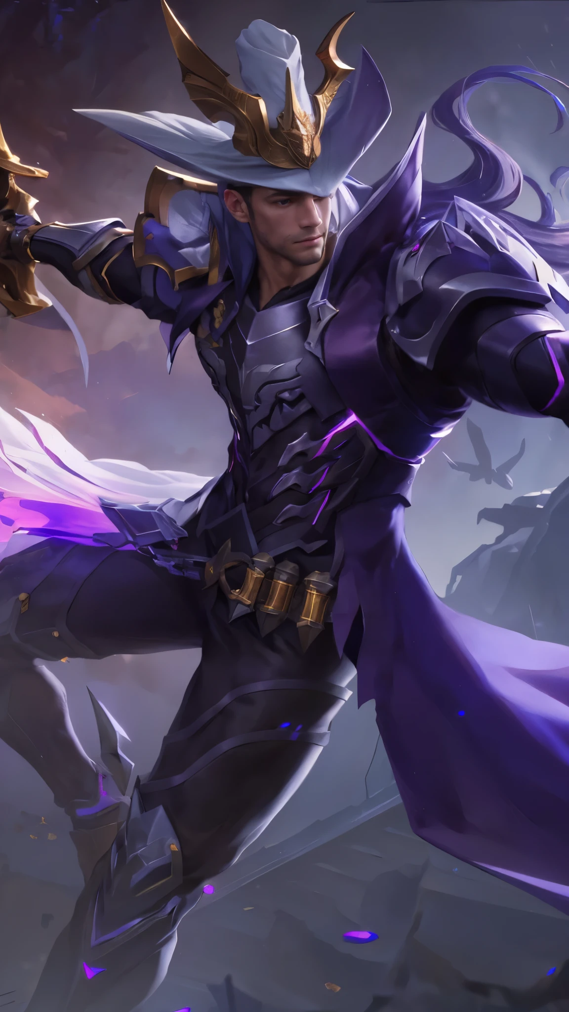 (Intricate Details, Masterpiece, Best Quality, High Resolution, 8k), (1man), (male:1.2), detailed eyes,finely detailed face, toned body, masculine appeal, commanding presence, bulging biceps and triceps, well-developed quadriceps and hamstrings, light skin, portrait, solo, half shot, detailed background, detailed face,finely detailed background, Depth of Field, VFX