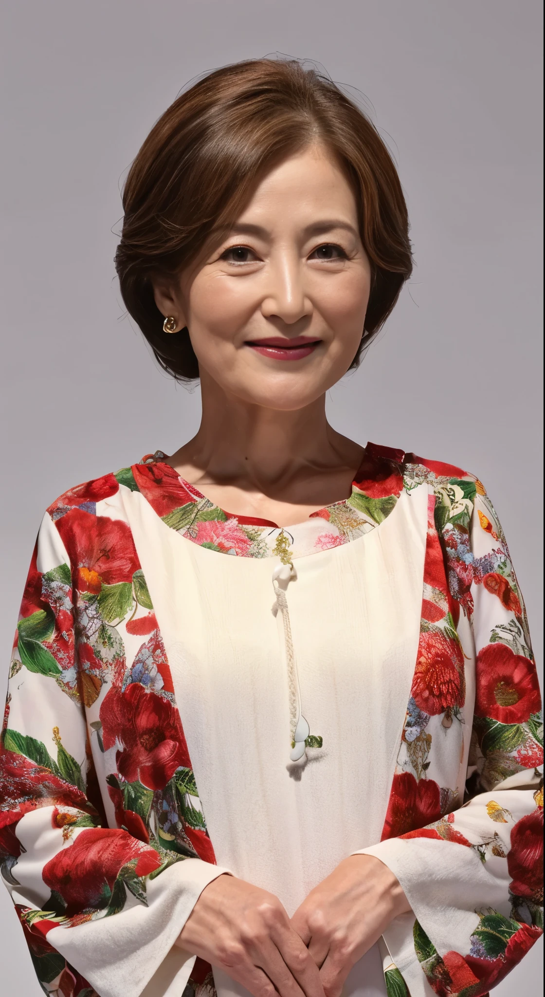 (((Solo))), (((Perfect Anatomy))), Elderly Mature Woman, Pure white background, gravure, lower your arms straight down, facing front, ((Center your face on the screen)), Correctly depict lips,red-lips, Fancy makeup, from the chest up, masutepiece, Best Quality, Ultra-detailed, Photorealistic, Ultra-detailed細なスキン, (1 japanese mature woman), (Positive), 95 years old, huge udder, Mature Woman Politician, glamor, A sexy, Chromo-white skin, Looking at Viewer,