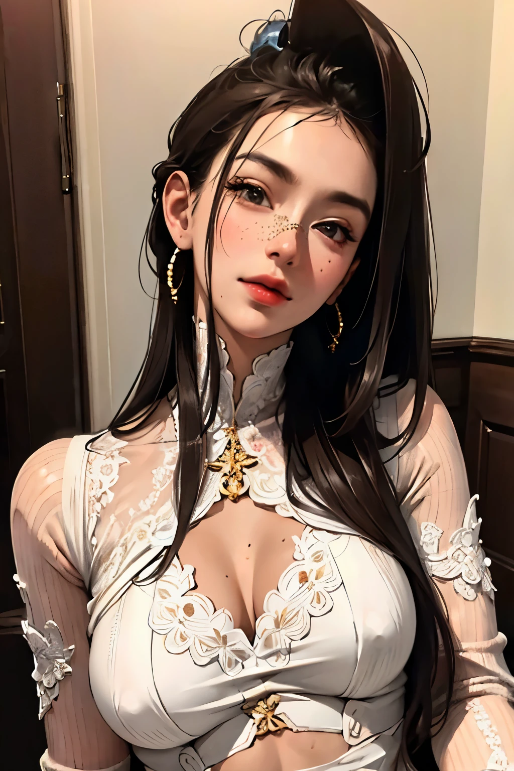 (Masterpiece: 1.2, highest quality), (highly detailed face, realistic photos, realistic skin, realistic body, intricate details), Solo, 1MILF, casual,