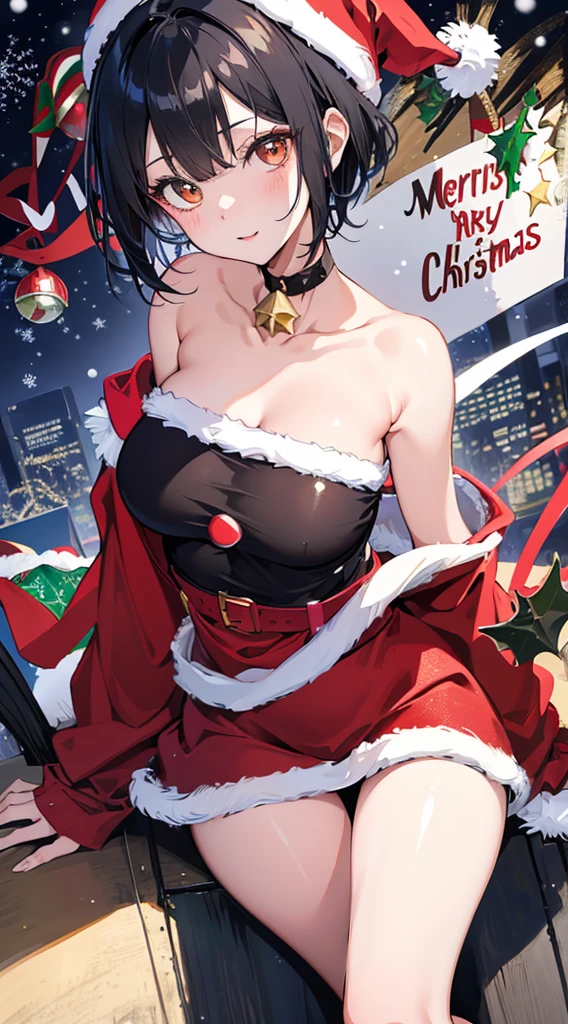 1girl, (solo), (NSFW), (anime style), ((ultra detailed background, delicate pattern, intricate detail)), (best quality), (masterpiece), (highres), top quality, (detailed textures, (beautiful detailed eyes), (sharp focus), (ultra-detailed), (8k), (night, night sky, dark sky, starry sky), (christmas tree:1.3), (snow, snowing), (christmas decoration:1.3), BREAK  lying, spread legs, spread pussy, (anal), (anus), (pussy juice:1.3) nipples, perfect nipples, yor briar, (red eyes:1.2), jewelry, earrings, hairband, smile, red santa hat, (red thighhighs), (red elbow gloves:1.2), green hair, sidelocks, white hairband, closed mouth, bangs, short hair with long locks, blush, sweat, (naked:1.2), BREAK beautiful detailed glow, blushing, brilliantly lit, very detailed, areola slip, beautiful body line, (Beautiful, large_breasts:1.3), (sagging breasts:1.2), sexy breasts, shiny skin, cute, (Delicate figure and beautiful body curves:1.2), (looking at viewer:1.2), high resolution, high detail, Correct limbs, Ultra High Resolution, 4K, Ultra Detail, photography, HDR, Background blur, (vibrant_color:1.2), (beautiful_face:1.5), (narrow_waist), wallpaper, (beautiful detailed eyes:1.6), (extremely detailed face:1.4), perfect lighting, (picture perfect)