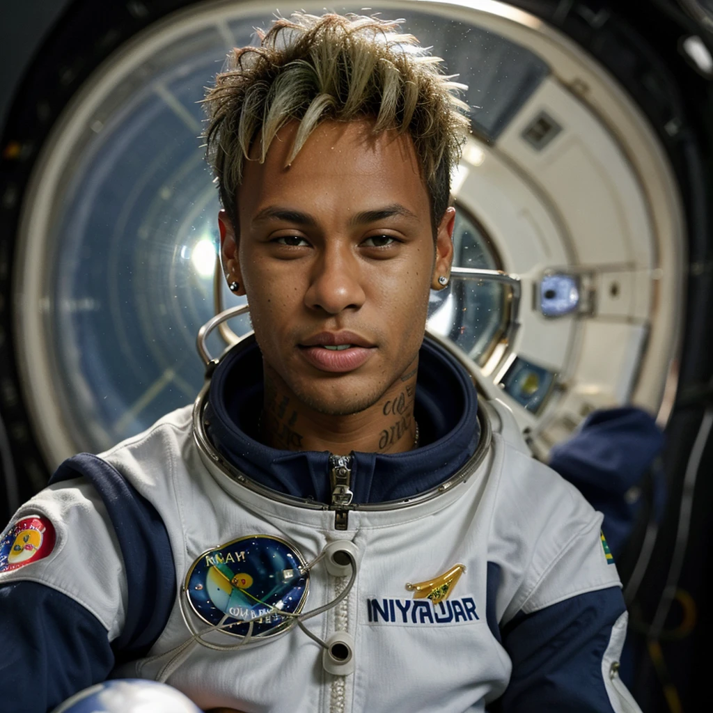 Neymar as an astronaut