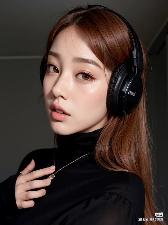 arafed woman con auriculares on looking at the camera, con auriculares, Jossi de Blackpink, con auriculares, portrait of Jossi de Blackpink, ulzzang, Blackpink Jennie, con auriculares negros, Sun Yunjoo, Chica coreana, Jaeyeon Nam, Heonhwa Choe, Jinyoung Shin, Parque Roseanne de Blackpink, Foto de perfil de la foto de cabeza, Hermosa mujer surcoreana