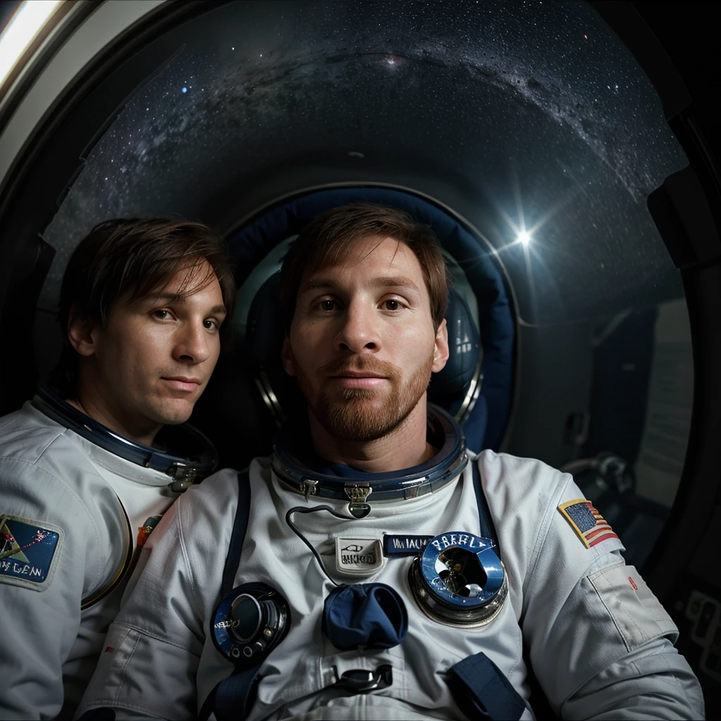 lionel messi as an astronaut