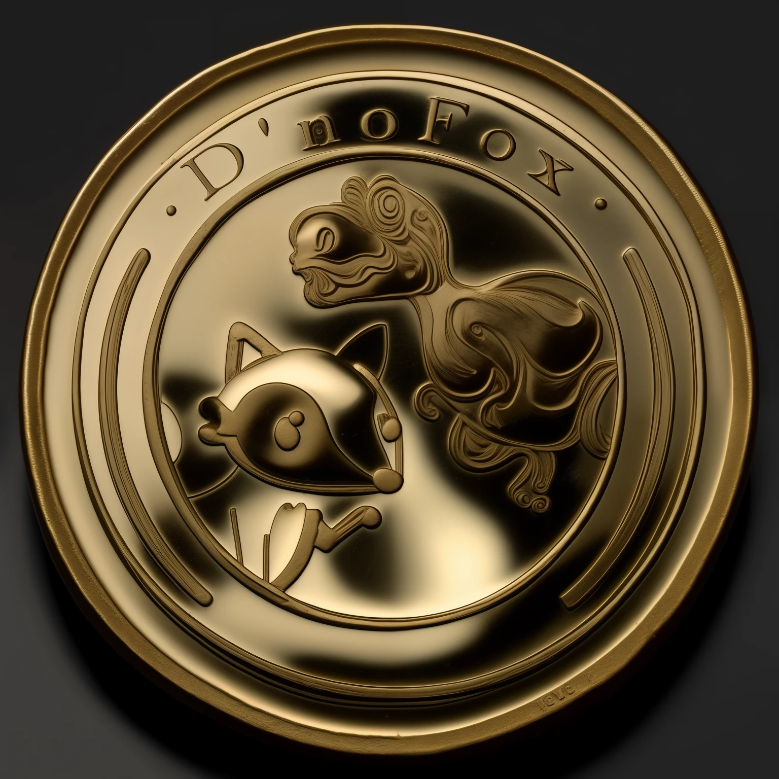 Una moneda de oro de la antigua Grecia., the most beautiful single coin, fondo blanco