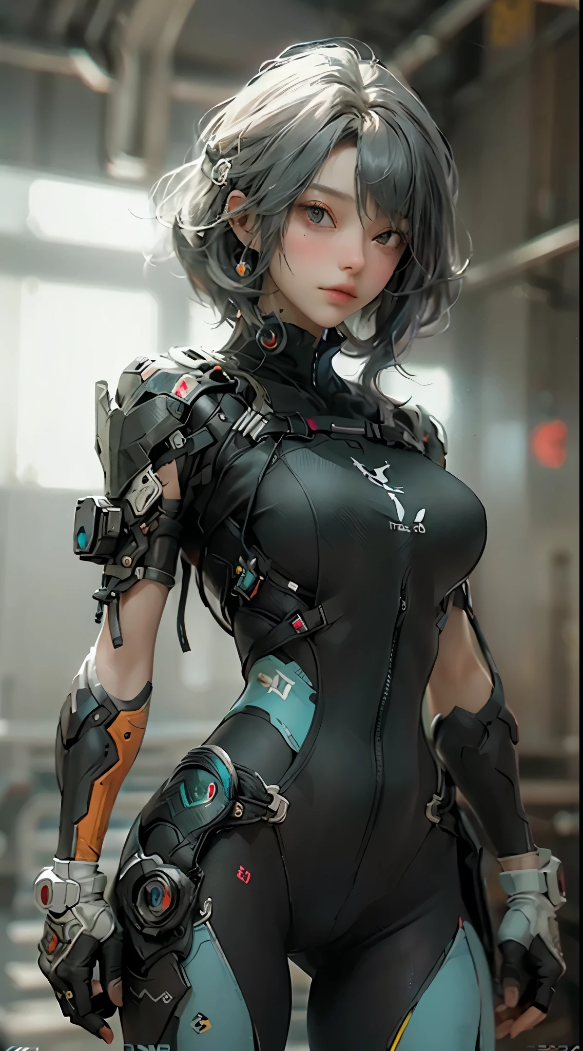 ((best qualtiy)), ((tmasterpiece)), (the detail:1.4), 3D, A beautiful cyberpunk female image,ssmile，HDR（HighDynamicRange）,Ray traching,NVIDIA RTX,Super-Resolution,Unreal 5,Subsurface scattering、PBR Texture、post-proces、Anisotropy Filtering、depth of fields、maximum definition and sharpness、Many-Layer Textures、Albedo e mapas Speculares、Surface Coloring、Accurate simulation of light-material interactions、perfectly proportions、Octane Render、Two-colored light、largeaperture、Low ISO、White balance、the rule of thirds、8K RAW