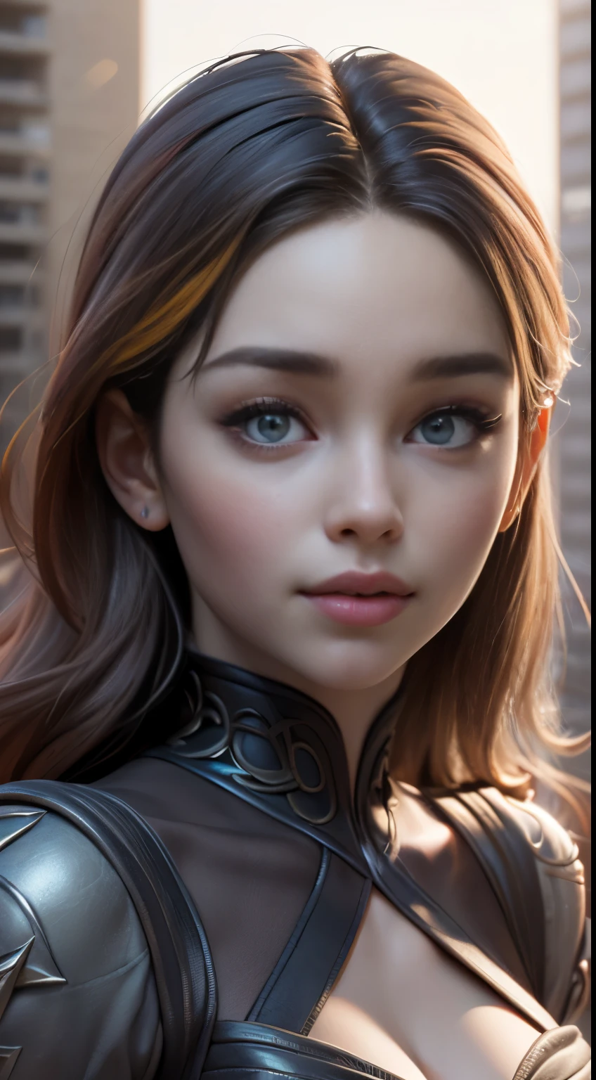 photo of Emilia Clarke, RAW, beautiful woman, ((portrait)), ((detailed face:1.2)), ((detailed facial feature, detailed skin, clear skin), (perfect proportioned body), (wearing a colorful dress) (high detailed city environment, apartment balcony), (realistic photo, best quality, detailed), (8k wallpaper), (cinematic lighting, dramatic lighting) (sharp focus, intricate)