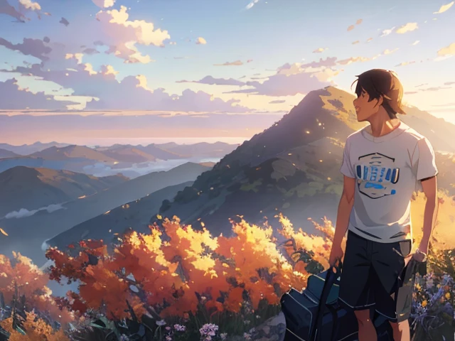 There was a little boy standing on the windowsill on the hill, Makoto Shinkai. rendering by octane, Makoto Shinkai. a digital rendering, greg rutkowski makoto shinkai, Ross Tran e Makoto Shinkai, Makoto Shinkai Cyril Rolando, studio glibly makoto shinkai, Makoto Shinkai. —h 2160