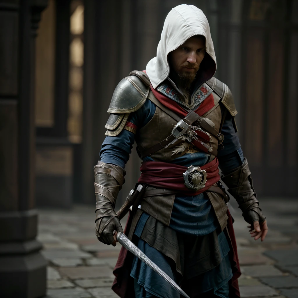 lionel messi in the assassin's creed style