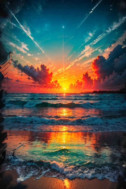 O mar ao redor.