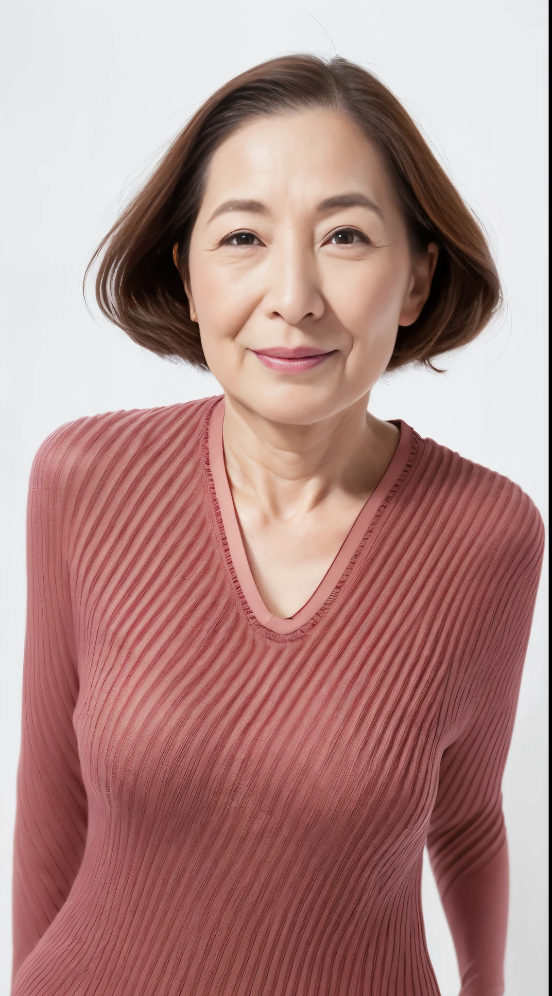 (((Sharpen))), (((Solo))), (((Perfect Anatomy))), Elderly Mature Woman, Pure white background, gravure, Upright posture, facing front, ((Center your face on the screen)), Correctly depict lips,red-lips, Fancy makeup, from the chest up, masutepiece, Best Quality, Ultra-detailed, Photorealistic, Ultra-detailed細なスキン, (1 japanese mature woman), (Positive), 95 years old, huge udder, Mature Woman Politician, glamor, A sexy, Chromo-white skin, Looking at Viewer,