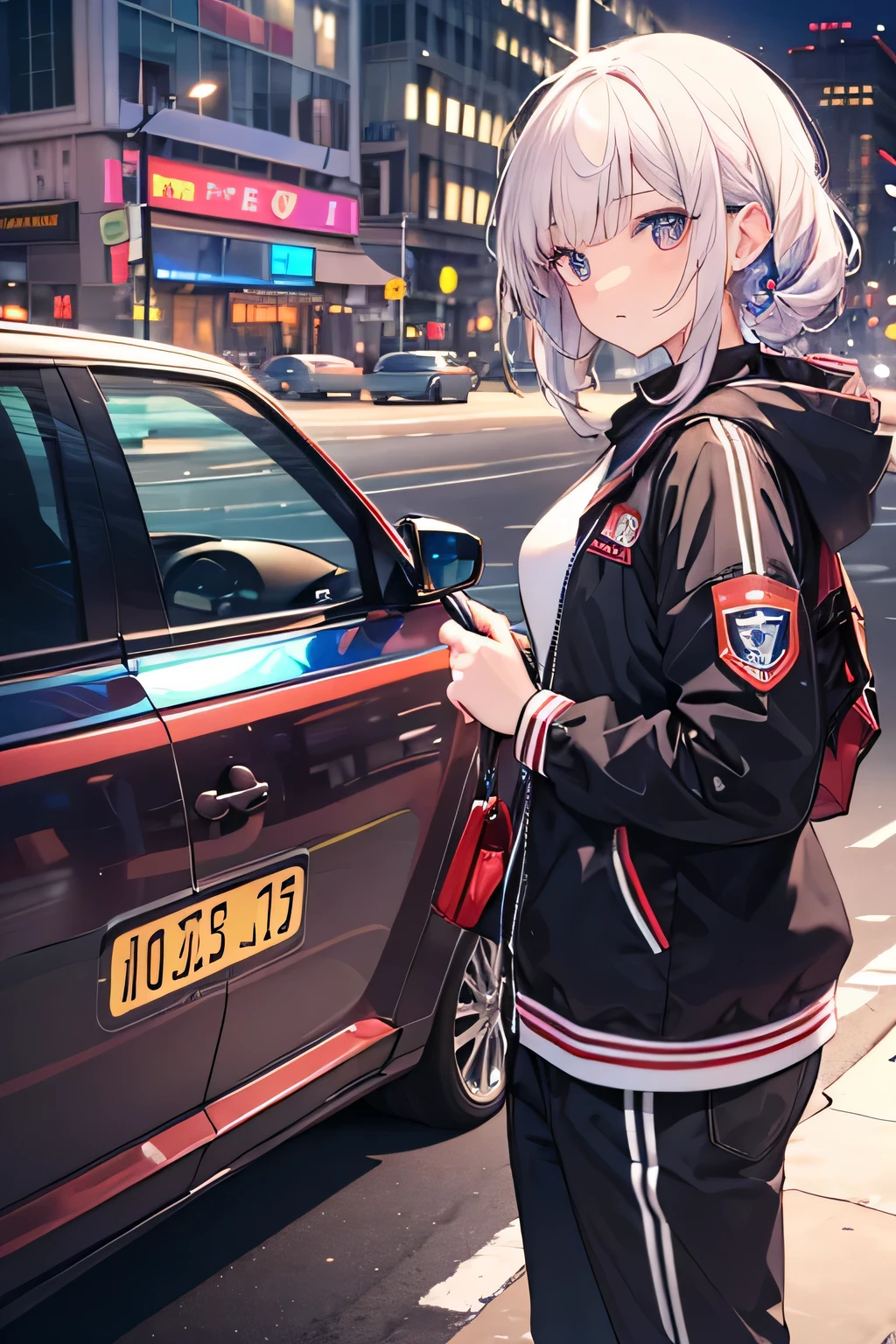 taxis、driver、Female about 20 years old、Sounds like fun、Backlight illumination