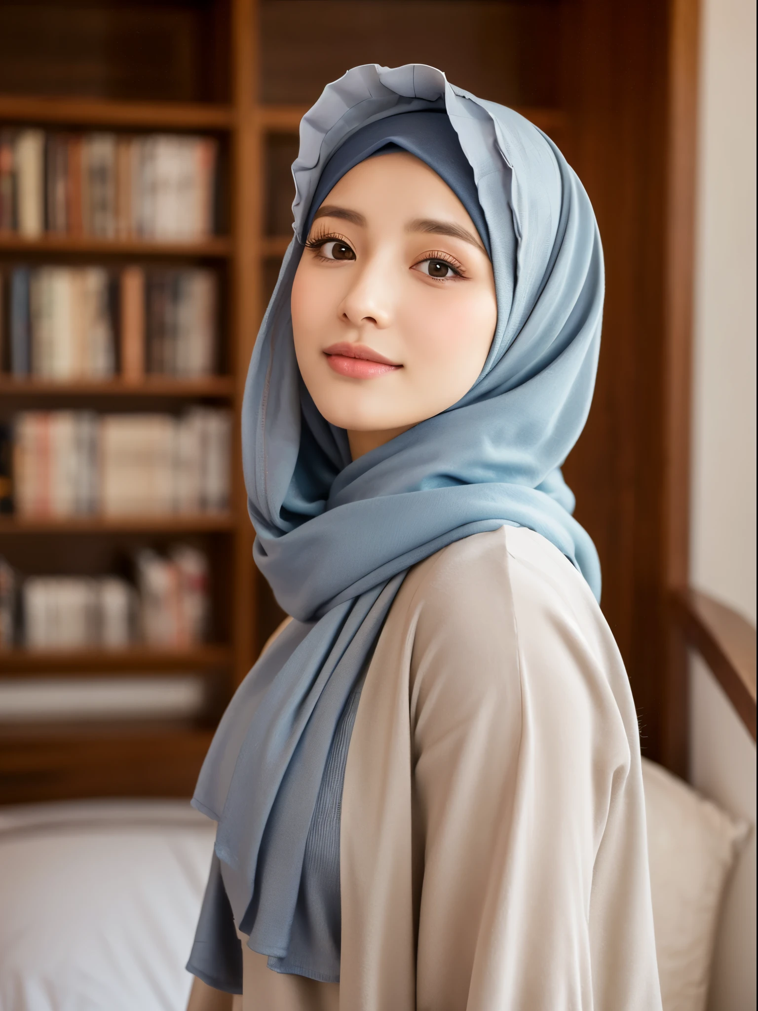 hijab, gamis, medina