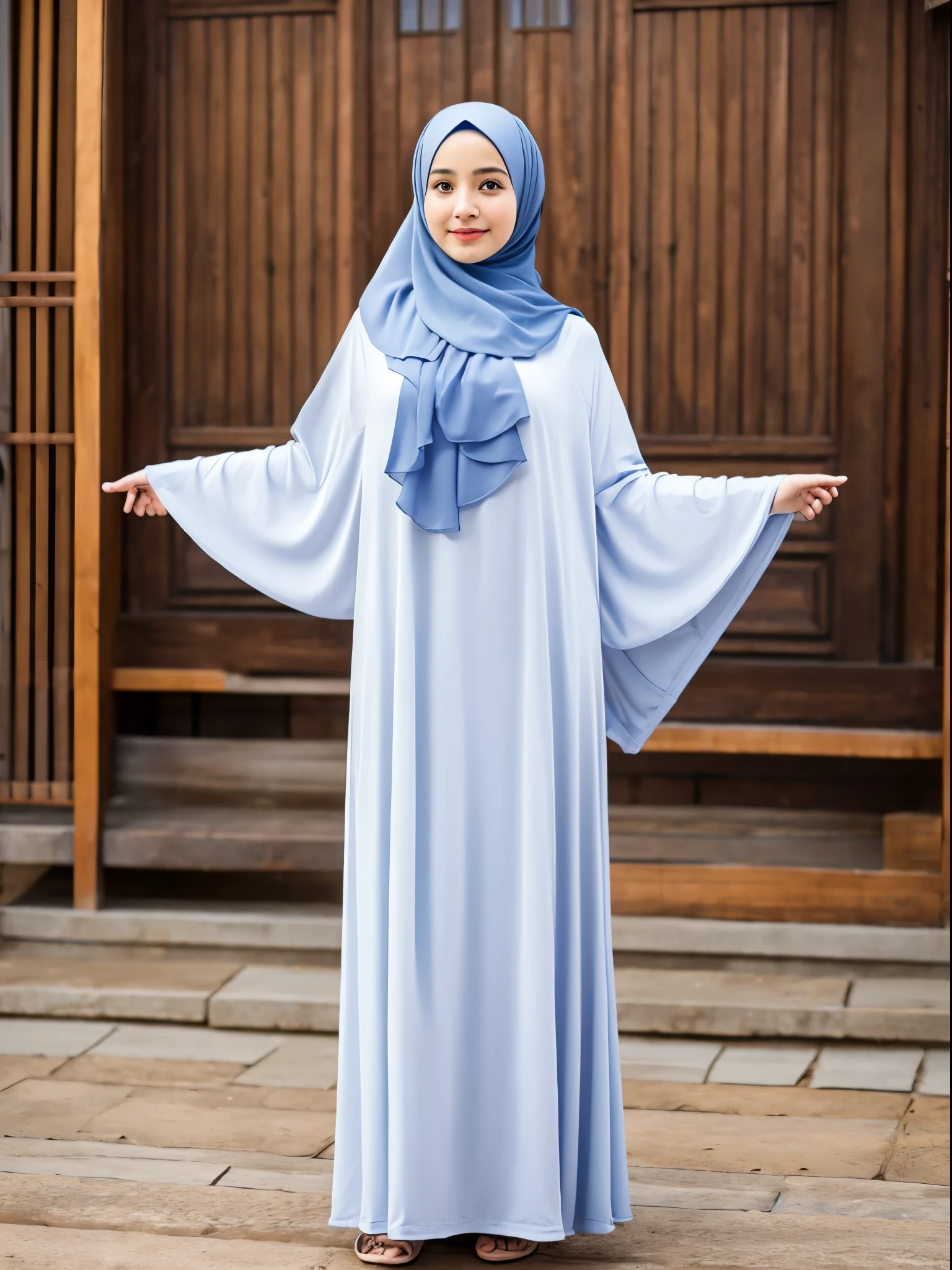 hijab, gamis, medina