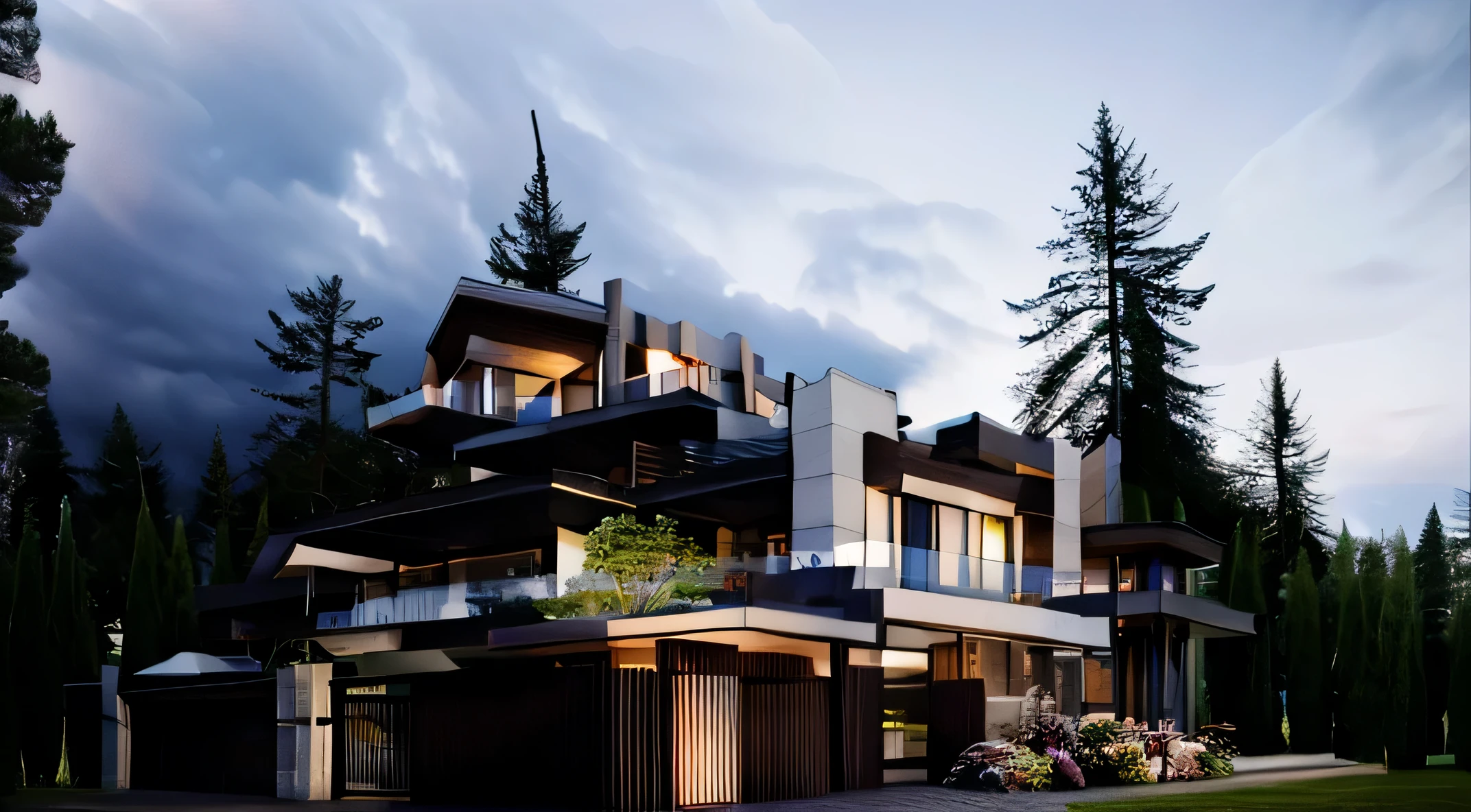 house, villa, modern