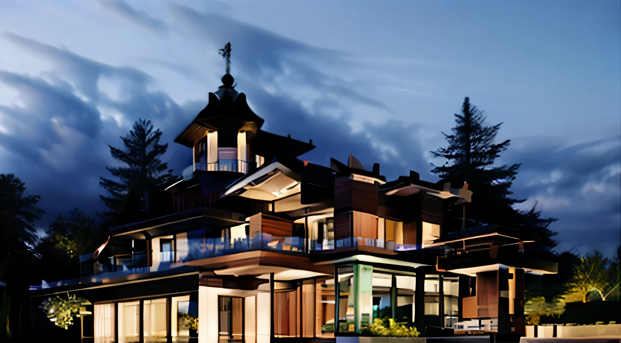 house, villa, modern