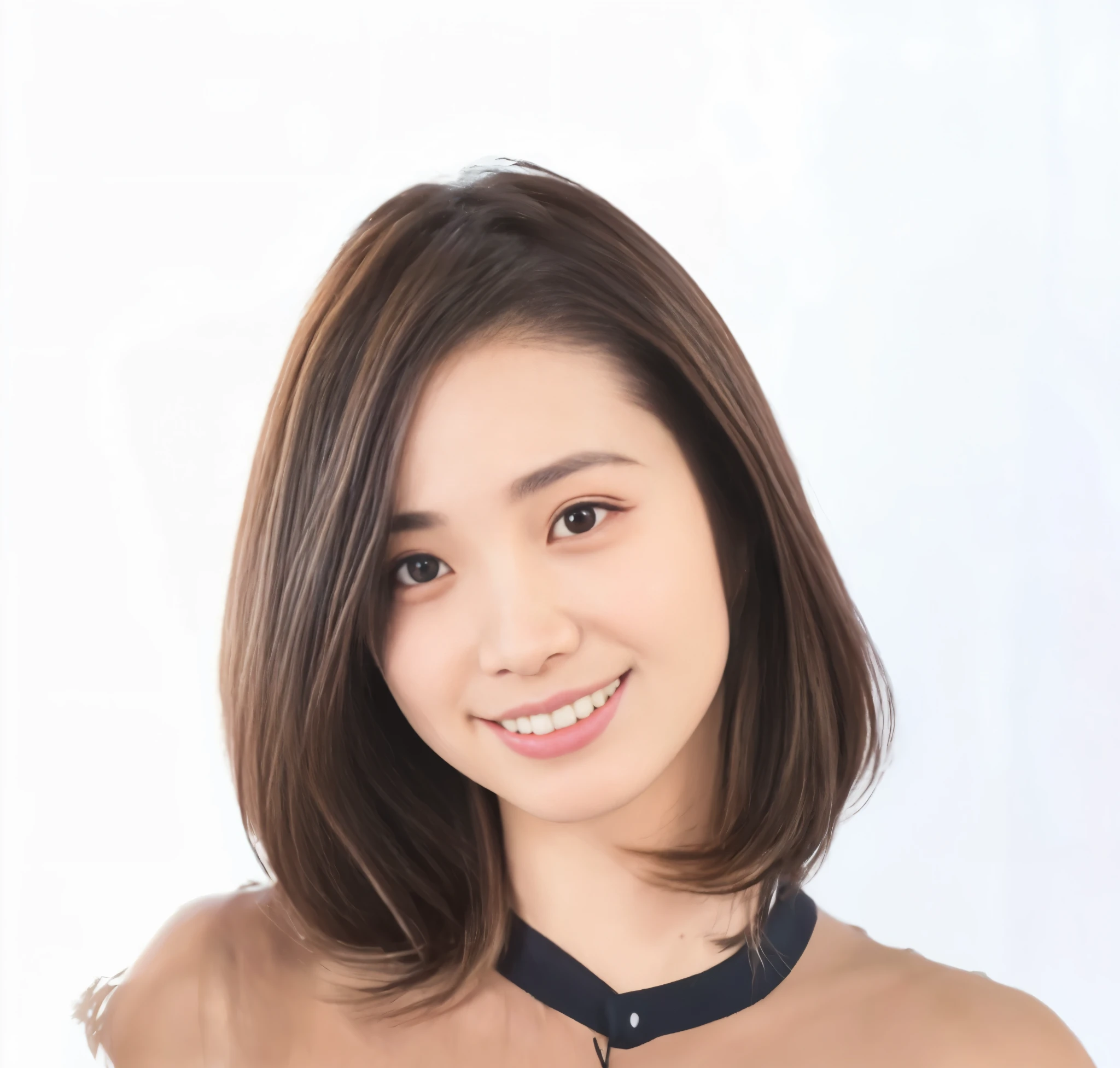 (Raw photography), (Photorealsitic), (masterpiece), (top-quality), hight resolution, 8K分辨率, (intricate detailes), (volumatic light), portlate, femele,茶色のシャツと黒いネクタイを着たfemeleがいます., With short hair, chiho ashima, style of yoshii chie, Itagaki Publishing, Aoi Ogata, chiho, Shiori Teshirogi, Yuka Kazami, Sui Ishida, By Yasutomo Oka, Ayaka, aoshima chiho, takada akemi