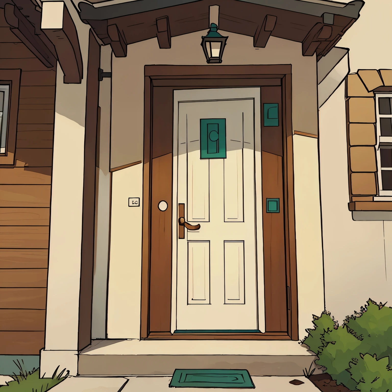 Entry door to the house