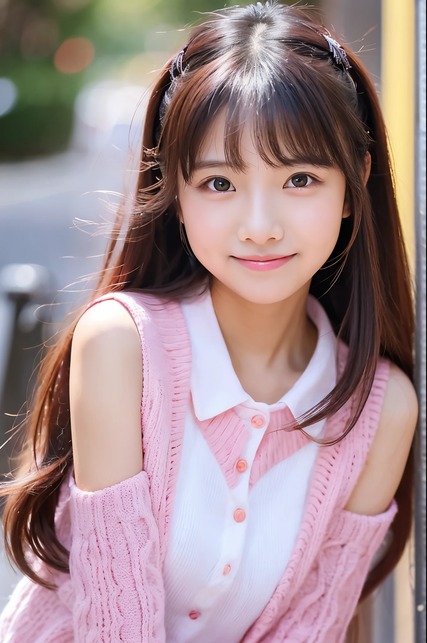 two-dimensional pink cute girl