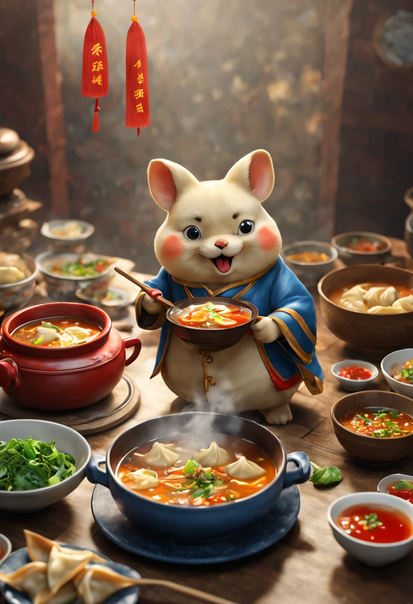 a fluffy panda chef knead the dough, octane render, enhance, intricate, (masterpiece, Representative work, official art, Professional, unity 8k wallpaper:1.3)