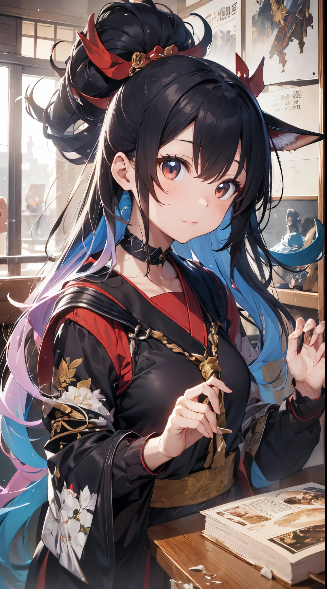 masterpiece、Ultra-high resolution、Very delicate、Highest quality、Best Original Score、Angle from the front、whole body、1 girl、1、very cute、Karen Chan(Uma Musume)、Shyness、、とても恥ずかShii、look at me、Upward glance、blush、Sweaty、Big Brate body、Provocative pose、Kneel and spread your legs、erotic、Spread you、Put your arms behind your head、The majestic interior of the church、美Shii光が輝く、Very God々Shii々Looks great