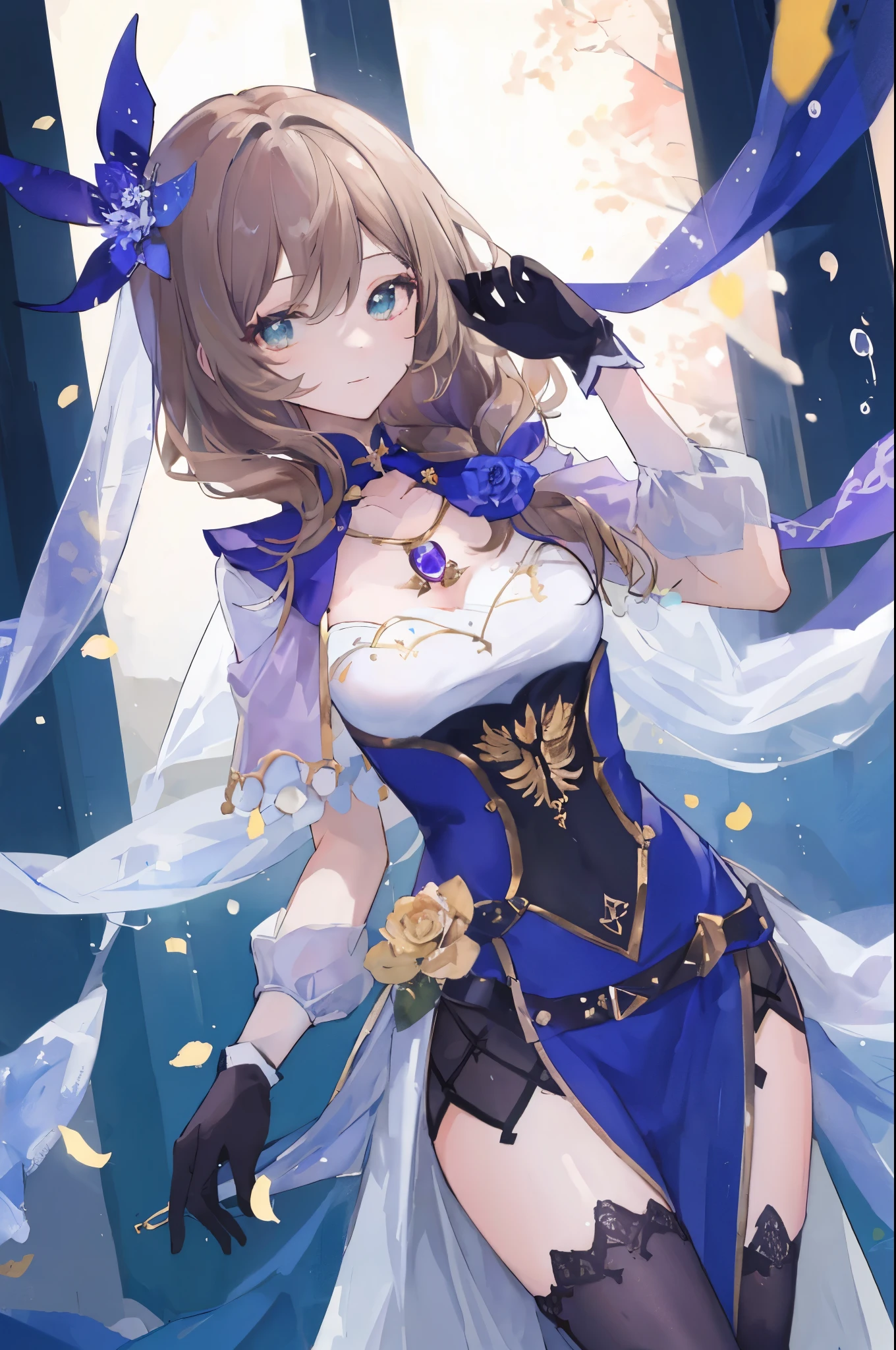 ((​masterpiece:1.4、top-quality:1.2))、idol、kawaii、Vtuber、girl with、Nice costumes、Transparency、Standing