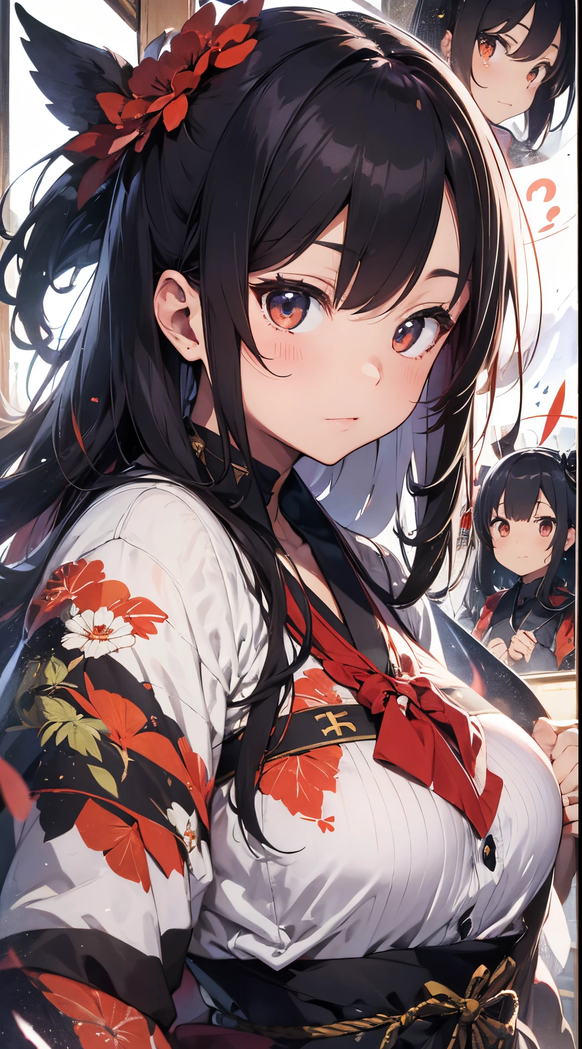 ​masterpiece、(detaileds、hight resolution、top-quality)、（女の子 1 人：1.5）、Onmyopath、samurais、A war-torn country with half-demons。 Silakurena, once a united state,、The country collapses due to the death of Meishu, who was organizing various places.、The three domains were entering the Warring States Period, where they were vying for the unification of the world.。 Nearly half of Shirakena is made up of humans.、There are also half-youths and beastmen.、The composition is largely divided by the clan.。 Northeast「Swaga Clan」は呪術や式神を駆使するOnmyopathたちの藩、Southeast「Takekura Domain」は城壁をも斬り裂く一騎当千のsamuraisたちの藩、western「Zion Clan」is a clan of subhumans such as half-youkai and beastmen who are good at witchcraft and covert actions.。 The three clans fought many times,、Through tactics that make the most of each characteristic、The forces were antagonistic。 After metastasis、Suddenly, the three clans that were confused by the shock of metastasis「Your power... Show me out...」I heard a voice saying.。 Convinced that this must be a message from the divine fox in the world of Shirakurena, the three clans decided to make a temporary truce.、Again became one country as Sirakrena。 Eta、To Centrake, who has tried to contact、Obey the message and wield your power as one、It was going into a state of war.。