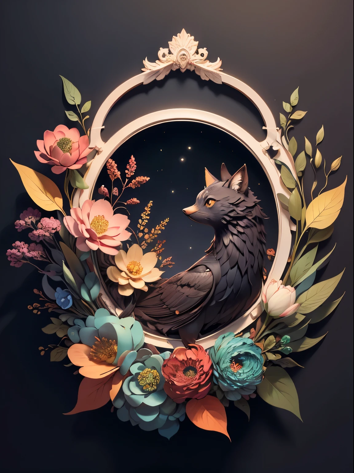 ((masterpiece))), bestquality, illustration, beautifuldetailedglow, _cut, black background