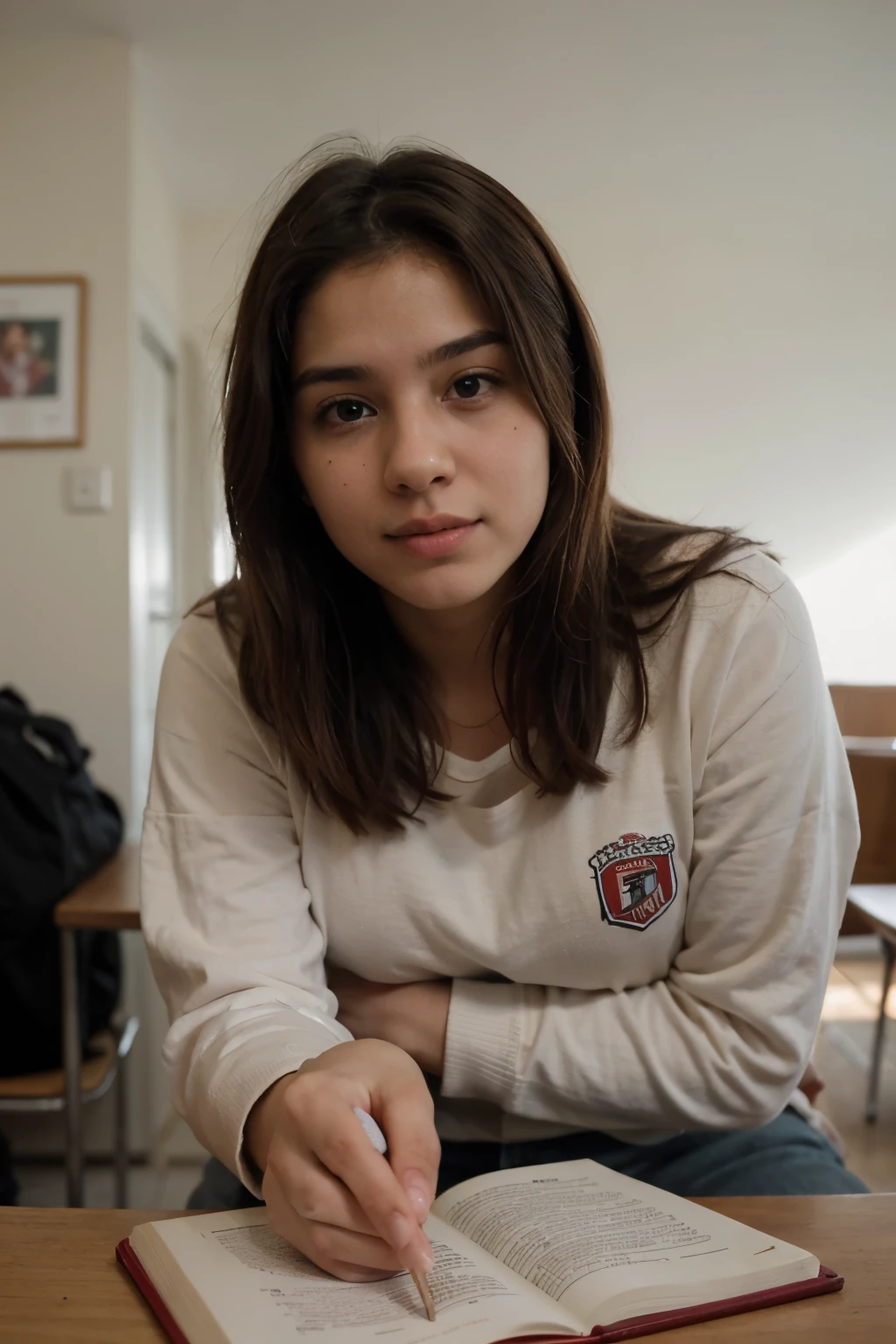 Calamardo estudiante universitario estresado