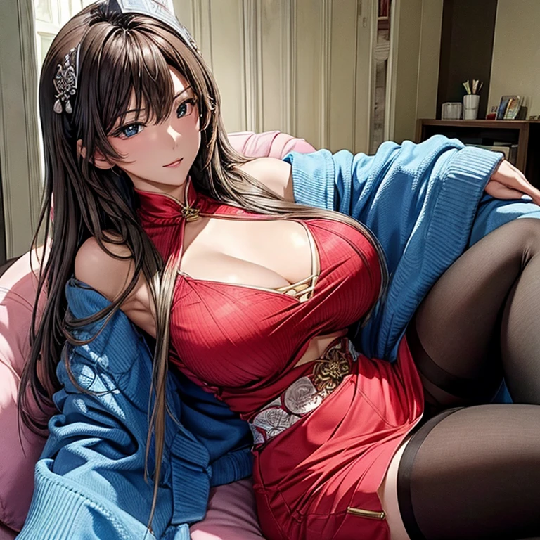 tmasterpiece，ultra - detailed，最好质量，Beautuful Women，Big chest，