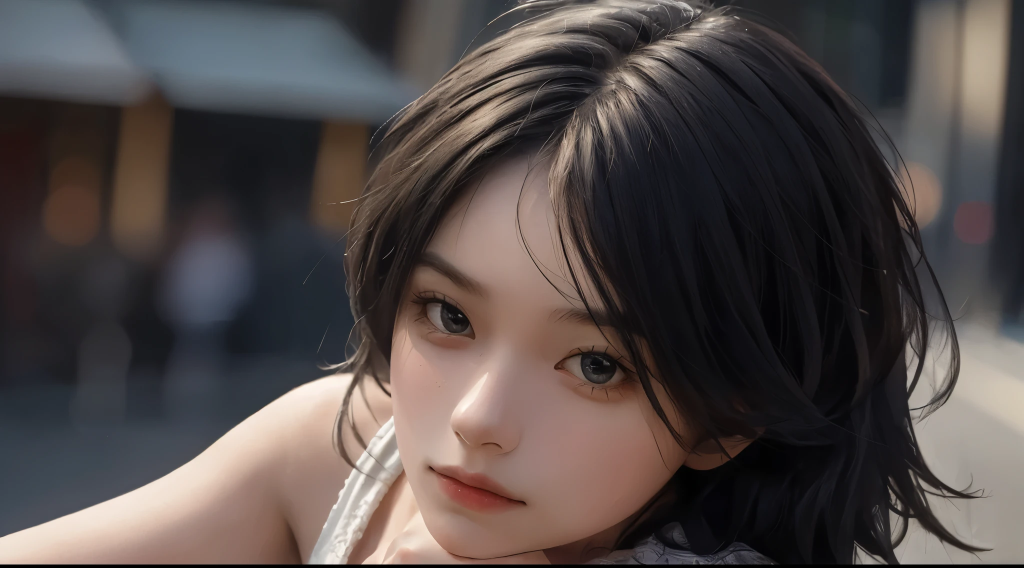 Best quality,masterpiece,ultra high res,(photorealistic:1.4),1girl,shoulder,charming,Looking at the camera,