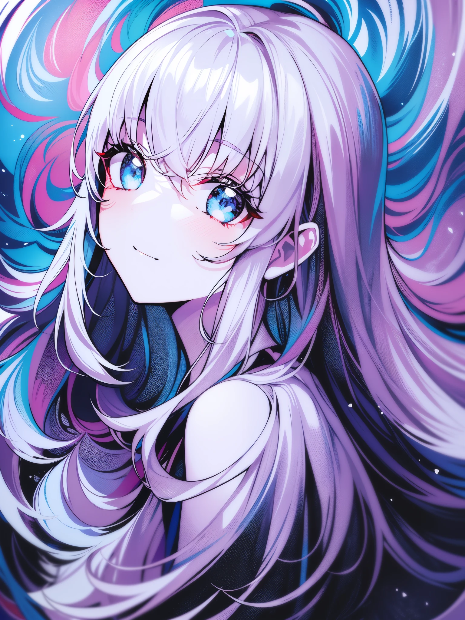 (extremely bright:1.1), white background, [1girl:7], (head tilt:1.2), ([sketch|watercolor \(medium\)]:1.15), (inkblot:1.1), (pale:1.2), chaotic abstract background, vector trace, gradient blending, vibrant colors, superb, extremely detailed, intricate, (extremely low contrast:1.4)