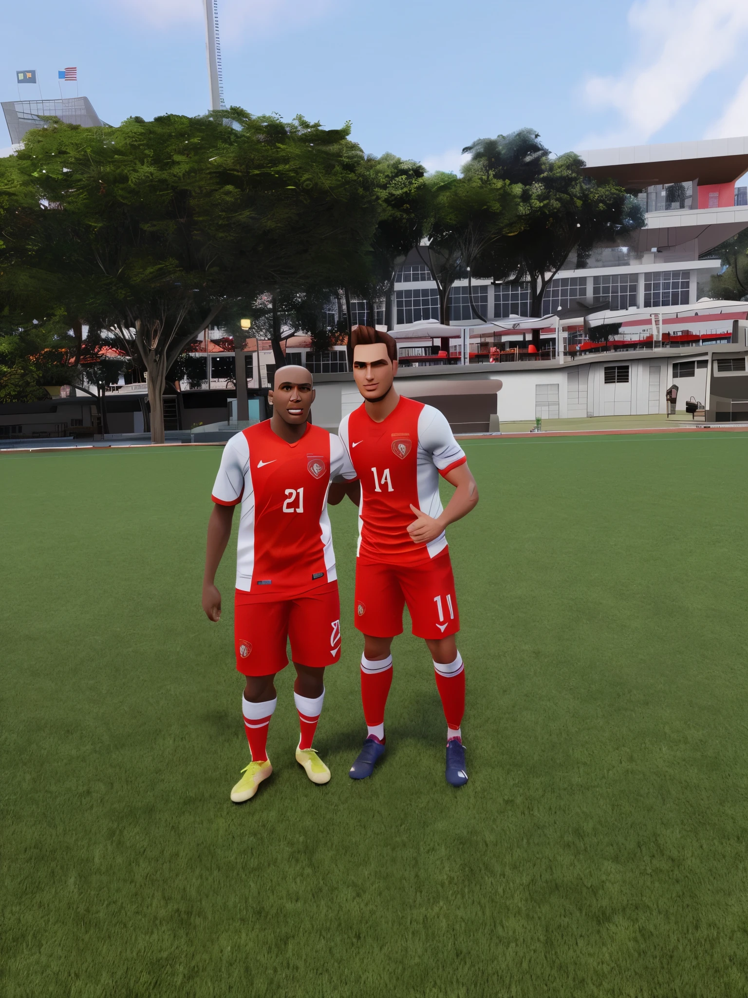disney style, soccer pixar, whole body, unreal engine, detailed, ultra high definition, 8k, --q 1 --v 4