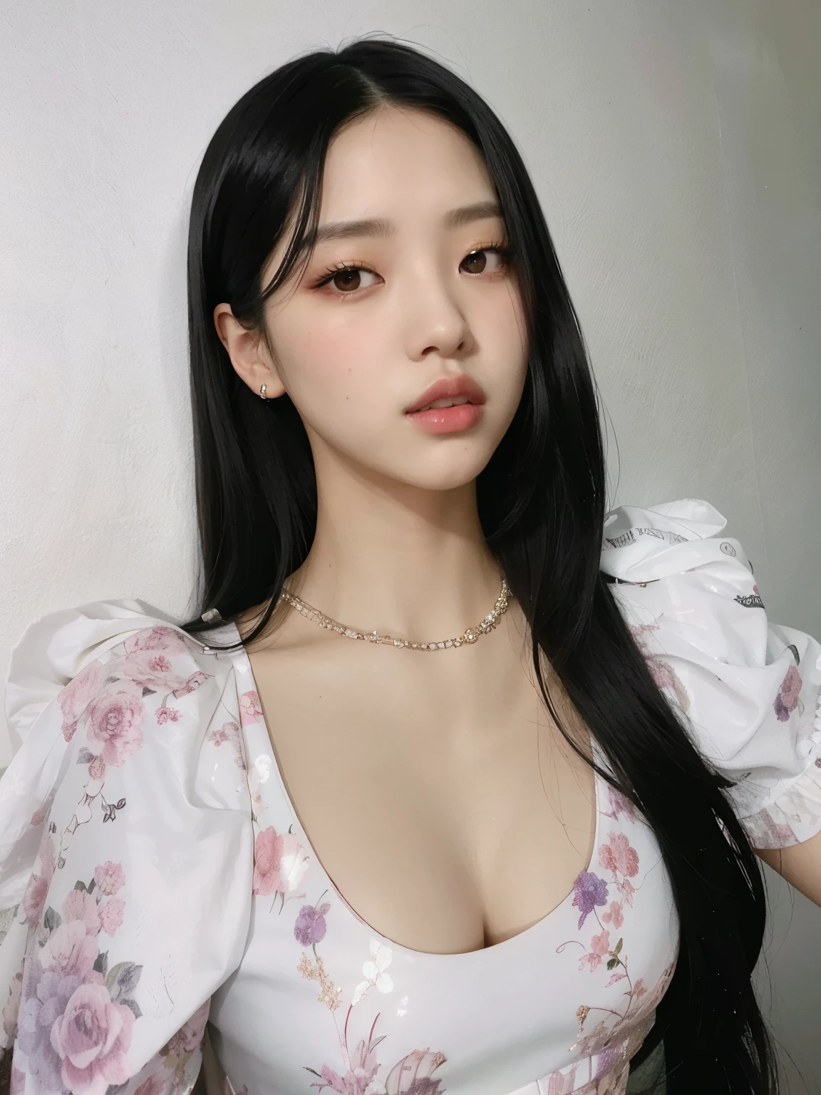Asian woman with long black hair in a white dress, portrait of Jossi de Blackpink, Heonhwa Choe, Jisoo de Blackpink, Jisoo de Blackpink, Jinyoung Shin, Lee Ji-eun, Lee Ji - Eun, Jossi de Blackpink, Taejune Kim, Jaeyeon Nam, Retrato Jisoo Blackpink, Parque Ji-min, Jiyun Chae