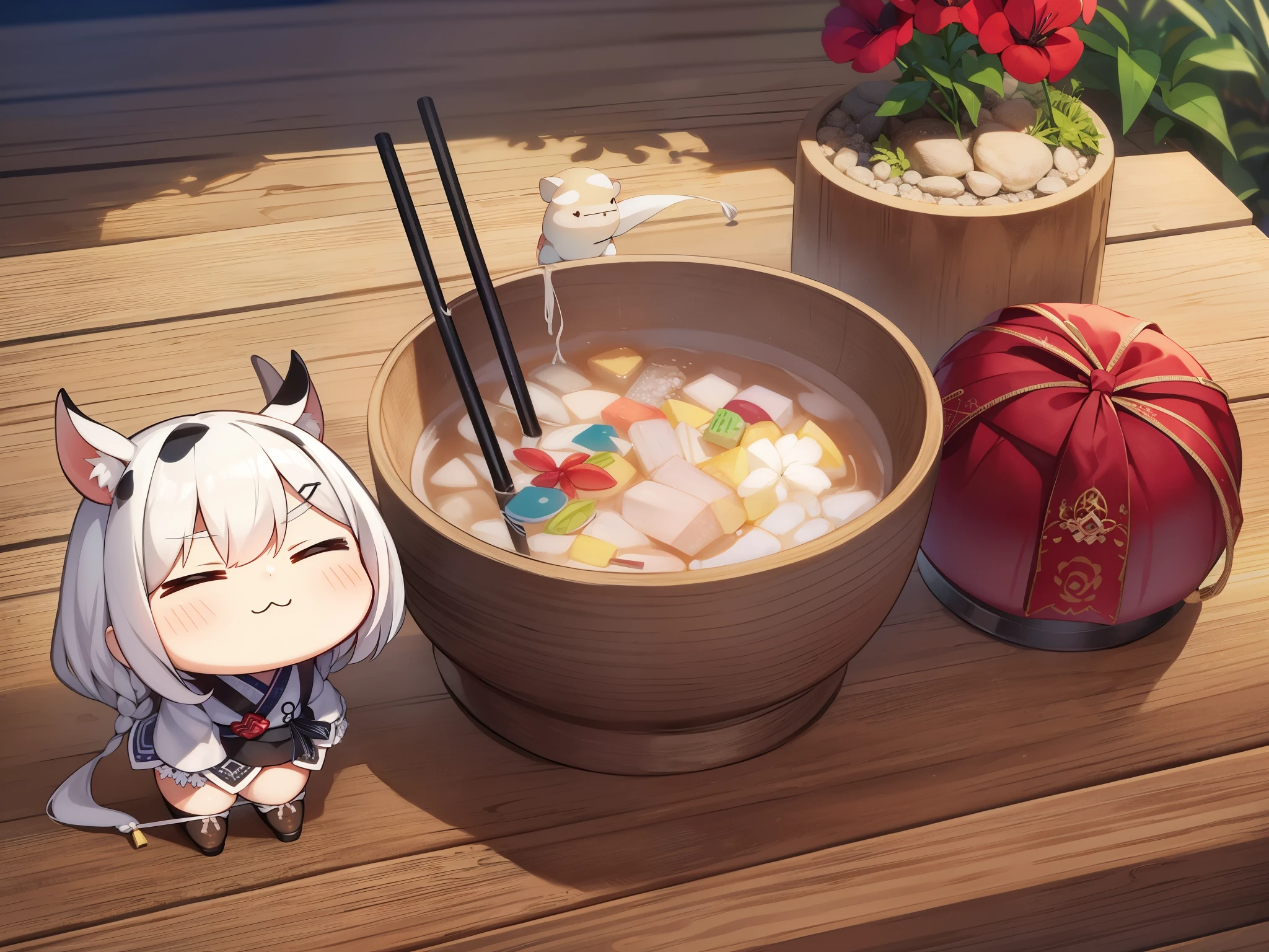 top-quality、masutepiece、detaileds、呪いのstraw doll、spikes、White attire、Cow sculpture、spikesを使い、Those who have a sympathetic relationship with the other person at the time of the ox.（hair etc.）embedded、straw dollに釘を打ち込む。straw doll（straw doll）ha、tie straw、A doll that is woven to imitate the shape of a human.。古代中国でha芻霊、あるいhaクギトとも呼ばれた.[1]。 Used as grave goods when burying the dead, etc.、Cow sculptureにおいて用いられる呪いの道具の一種としても知られる。In connection with it、怪奇映画etcでha恐怖を象徴する小道具として用いられることもある。日本でha平安時代、疫病が横行した際病魔を駆逐する為にstraw dollが道端に立てられることもあった他、田畑を食い荒らす害虫を駆逐する為にstraw dollを掲げて田畑を歩き、Afterwards, there was a custom of throwing it into the river..[1]。合戦etcでha、thwart the enemy（wimmelbild）する為にstraw dollに甲冑を着せて人間の武者に見立てることもあったと軍記物語etcで言及されている[1]。