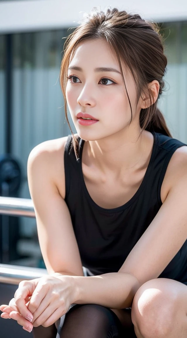((((highest quality))))、(((Ultra-precision CG16K wallpaper)))、(((masterpiece)))、(((Super detailed)))、(((super extreme details)))、1people's women、mature woman、24 year old woman、((Japanese face))、((very beautiful face))、((Herin:1.5))、((straight twin tail hair:1.2、blunt bangs))、(shiny brown hair)、beautiful delicate eyes、brown eyes、raised eyebrows、high nose、small nostrils、small mouth、seductive lips、beautiful breasts、((C cup size breasts))、cleavage、plump body、(Chubby body type)、perfect proportions、perfect anatomy、perfect composition、beautiful detailed shading、beautiful natural lighting、beautiful detail glow、Depth of the bounds written、(((High chroma)))、(((real:1.9)))、((vivid:1.5))、((edge:1.6))、((beautiful skin))、((skin texture))、((Realistic skin feel))、(((cowboy shot、Thigh:1.5)))、((overhead view:1.8))、((Surprised face with open mouth:1.6))、(Eyes looking at me:1.5)、(((blush、sexly、pleasure、trance:1.8)))、Daytime bedroom、bright sunshine、Natural light、(((A woman is tied to a sex machine:1.8)))、(Spread leg supine pose:1.5)、(((white lace bikini lingerie clothing:1.6)))、((hair band、earrings、wearing necklace:1.3))、((women tied up with ropes、Bondage:1.6))、((Inserting an object:1.6))、