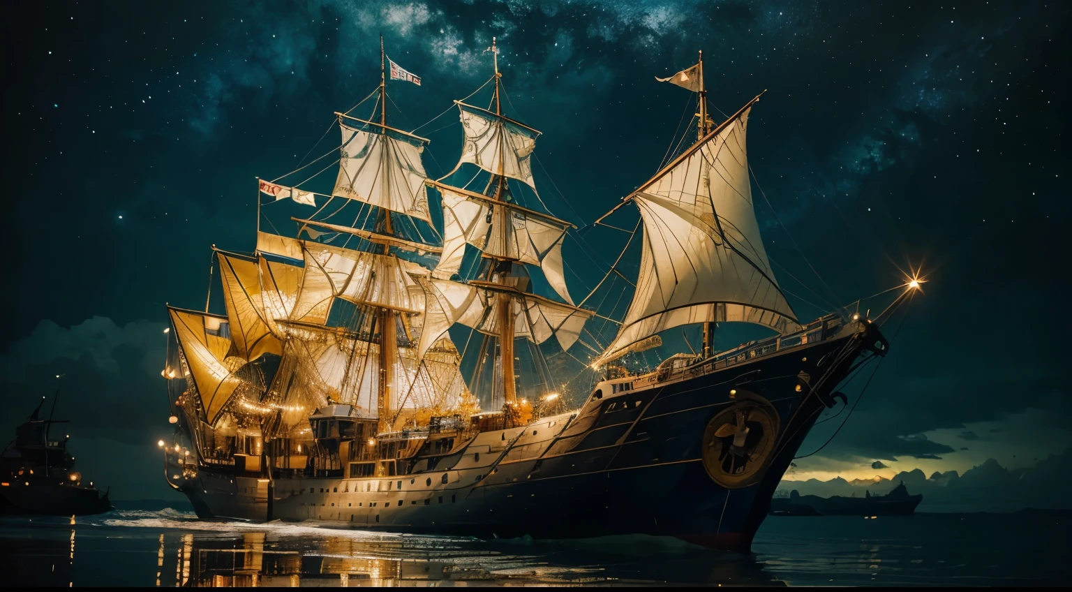 In a mesmerizingly surreal acrylic painting, a bewildering phantasmagoric temporal trawler emerges with captivating detail. The main subject of the image is a large, intricately designed ship-like vessel, adorned with vibrant and fantastical patterns. The colors range from vibrant oranges and yellows to deep blues and greens, creating a stunning visual contrast. The trawler's elongated shape and curved metallic structure give it an otherworldly appearance, while its reflective surface shimmers with an ethereal glow. The skillful brushwork and meticulous attention to detail make this image a true masterpiece, transporting viewers to a mysterious and evocative realm.