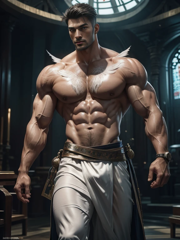 European males，35yo，Tall guy，Handsome guy with plump chest muscles，largeeyes，Sexy and charming expression，Melancholy Ruili&#39;lewd eyes，masseter membrane、well built、put on eyes、(eBlue eyes)，gay twinks、scantily clad、Brush cut！Nod and pull your head five times！！outdoor sports board！(高the detail8k)Dark skin！抬起你lewd eyes！张开你lewd eyes！ ((realistically)), Sexy white silk fabric！Raised sexy！[Dressed in white silk flowing fabric worn by sexy Romans！The cathedral has stained glass]! !!!dermis, [ 短发the detail, Shaved on both sides, silvery white ]!! ultra - detailed, Best quality at best, Strong light illumination, Focus sharp, theater audience, The upward lens is closer to the body, (( Lean Body Fat 15%，短发the detail！ shave the sides short, silver whey health, My chest is hairy, bodyhair, , 露出shaggy的腋窝, shaggy的腿, silber hair,)), Full body lesbian, musculousgigachad, Super buff and cool, aged 40, shaggy, a screenshot by Adam Dario Keel, reddit, Photographic realism, , Bigchest, Upper part of the body, Fluffy, Muscle tissue, attractive male, shaggy的身体, gigachad, Hideo Minaba, Chad handsome charming male，side ，Inspired by the realistic photos of Ludovit Fula, placed in a, sweaty abs, Well-defined abs, attractive body, flowers growing out of his body, [ silber hair ]!!, muscle men, tear drop, There are abs, muscle men纠缠在一起, six-pack, [ defined abs ]!!, sexy muscular body, musculous躯干,Strong masculine characteristics,35yo， masculine pose, David Gandhi, 35yo, male model, Sold for 50 years，Zhu Yilong, attractive male，Side Body("！, large bulge ":1.2),(dynamicposes:1.1), 大腿的tmasterpiece, Best quality at best, A high resolution, closeup portrait, malefocus, solofocus, of a man,  The erection，low angle hairstyle, Grow a beard, weight loss，Stay healthy, My chest is hairy, bodyhair, , Raised sexy，露出shaggy的腋窝, shaggy的腿, little beard, model poses, Surprising composition, Front view, HighDynamicRange, Bad laughs， , Eight-pack abs, Abs hair，, raise your hands high, 短发the detail, Shaved on both sides, silvery white, Grow a beard, spark of light, Sexy big bulge！，There are small protrusions in the abdomen, the detail, Belly and hairy belly are complicated， 8K post-production，musculous性格, Strong masculine characteristics, muscle men图片, Bulging muscles, muscle men, musculous大腿 ８ｋ 高the detail,电影灯光, hyper realisitc, 高the detail, Anatomically correct, ctextured skin,!high high quality,wide wide shot！全身Best quality at best, A high resolution, tmasterpiece, Guy、musculous、短发the detail、NSFW、Spacious size、Authentic texture、Upper part of the body、large bulge、、soles of feet、wastelands、training