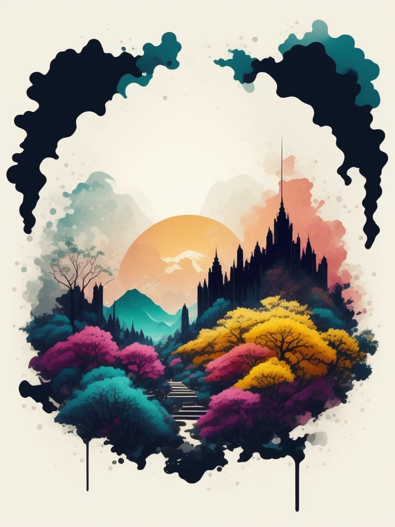 2D drawing, Vector Art, Isolate on a white background, subject in center, Transform your concept into a stunning vector art piece, with intricate details and bold colors that pop against a clean white background. souls like style,