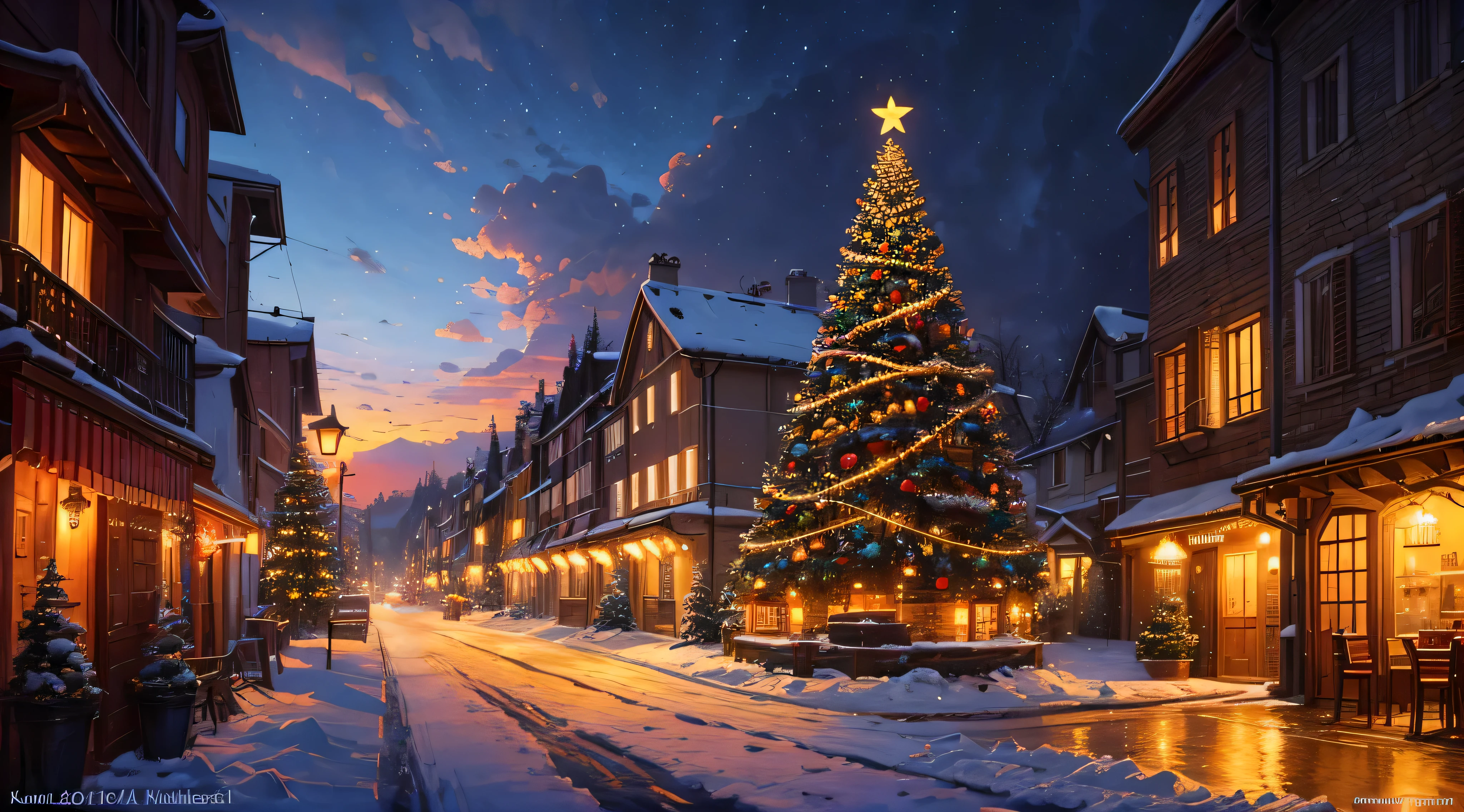 Villaggio di Natale and Albero di Natale、Slitter Piena di Regali, Notte di Natale, Notte di Natale invernale innevato, ( ( tomas kinkade ) ), (((tomas kinkade))), HD Backgrounds, tomas kinkade著, di tomas kinkade, tomas kinkade dipinto, Senior Artist, Beautiful fece!!!, 🕹️ 😎 🔫 🤖 🚬, tomas kinkade