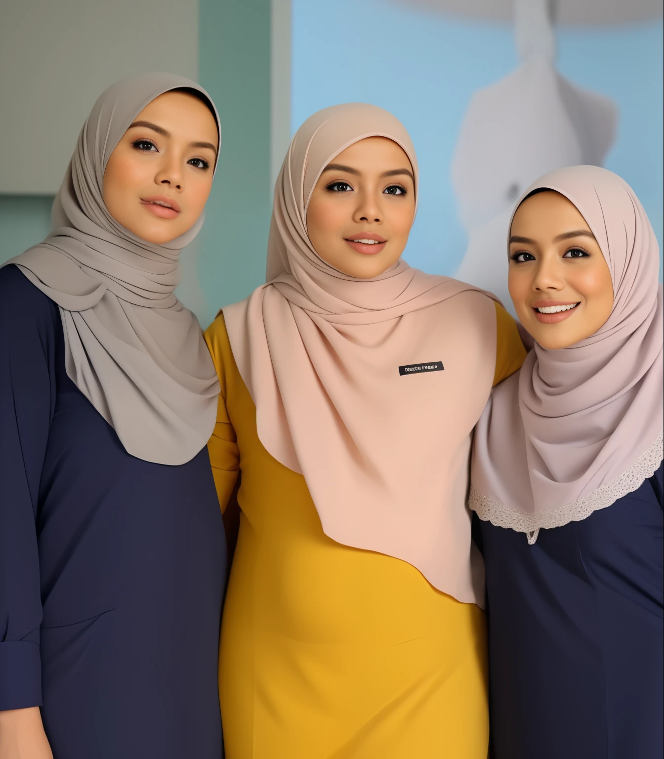 pregnant malay girl wearing hijab lying in hospital bed, wearing pastel blue underwear, bra and panties only, hospital ward background, spread leg open, RAW photo, best quality, masterpiece, high detail RAW color photo, malay girl, professional photograph, (realistic, photorealistic:1.37), (high detailed skin:1.2), high resolution, beautiful detailed eyes, dramatic lighting, cinematic lighting, back light, professional lighting, detailed skin texture, insane details, intricate details, accent lighting, soft volumetric light, bokeh, (dramatic light:1.2), (neutral colors:1.3), cross process,