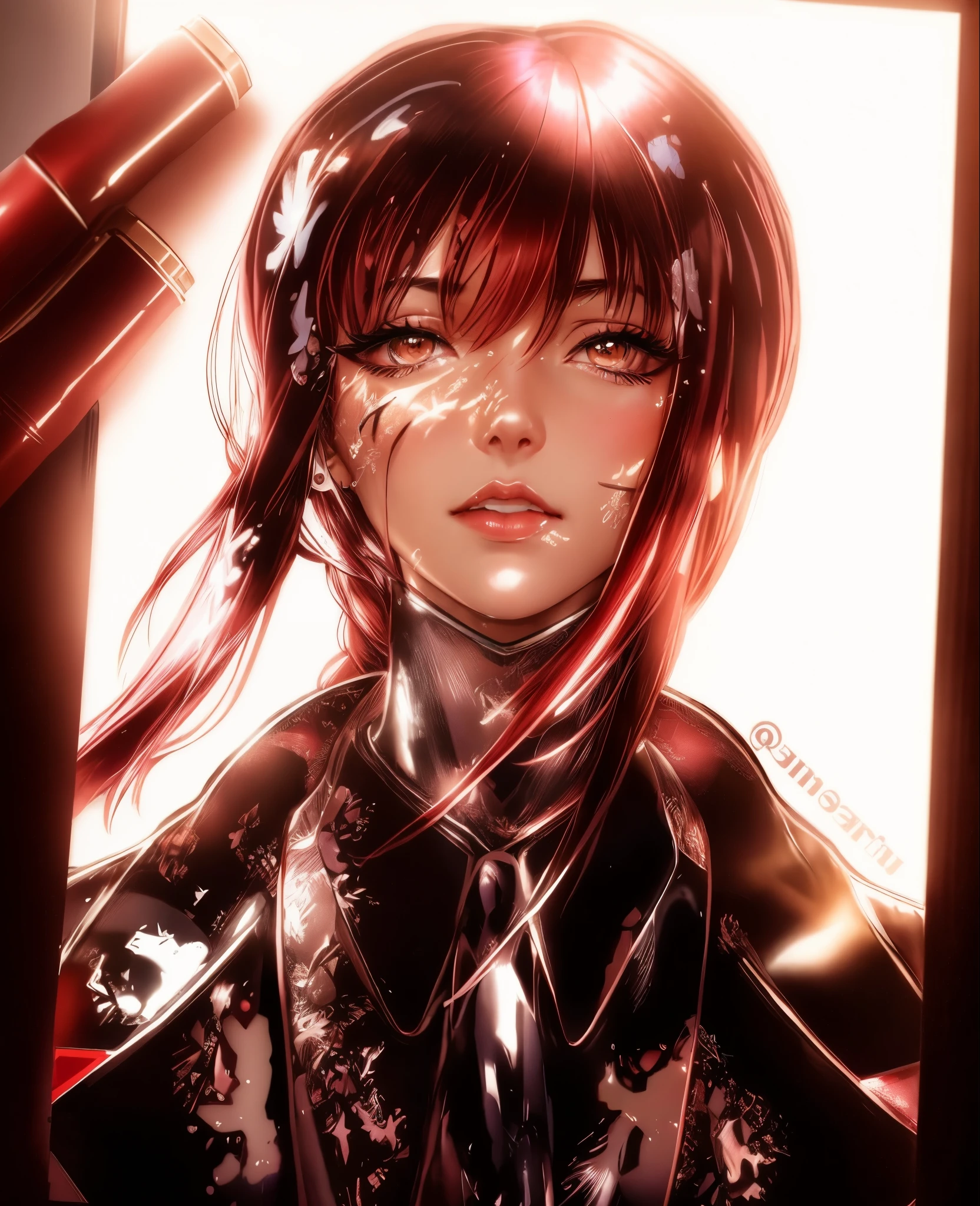 arafed image of a sexy couple posing together in a window, seductive tifa lockhart portrait, tifa, tifa lockhart, tifa lockheart, tifa lockhart portrait, glamorous tifa lockheart, portrait of tifa lockhart, tifa lockhart with Red hair, range murata and artgerm, 8k high quality detailed art